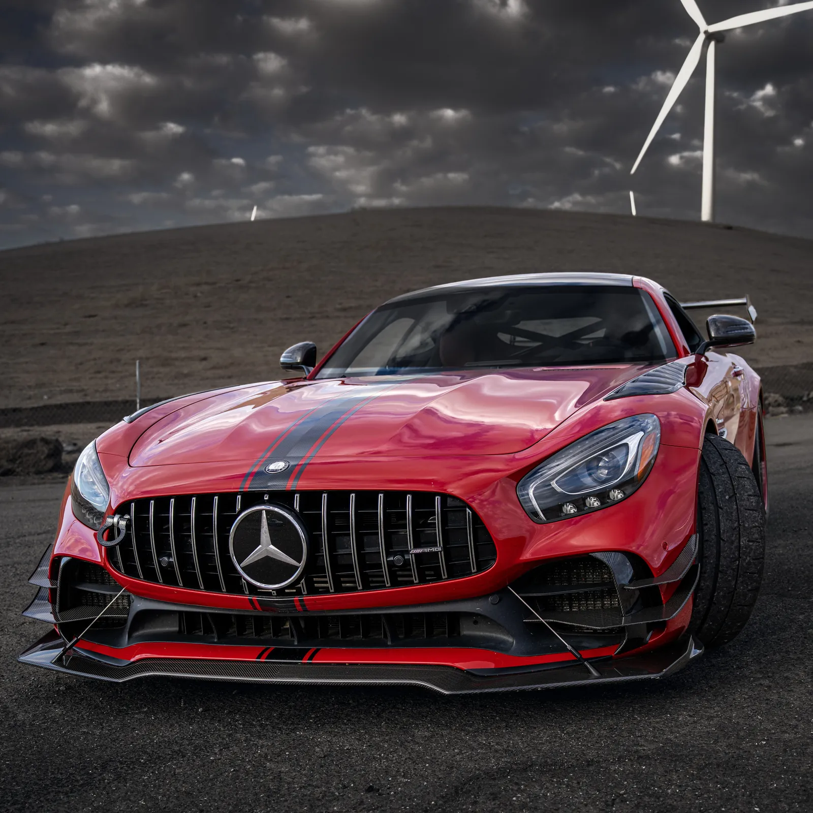 Mercedes-AMG GT R front three-quarter from a low angle