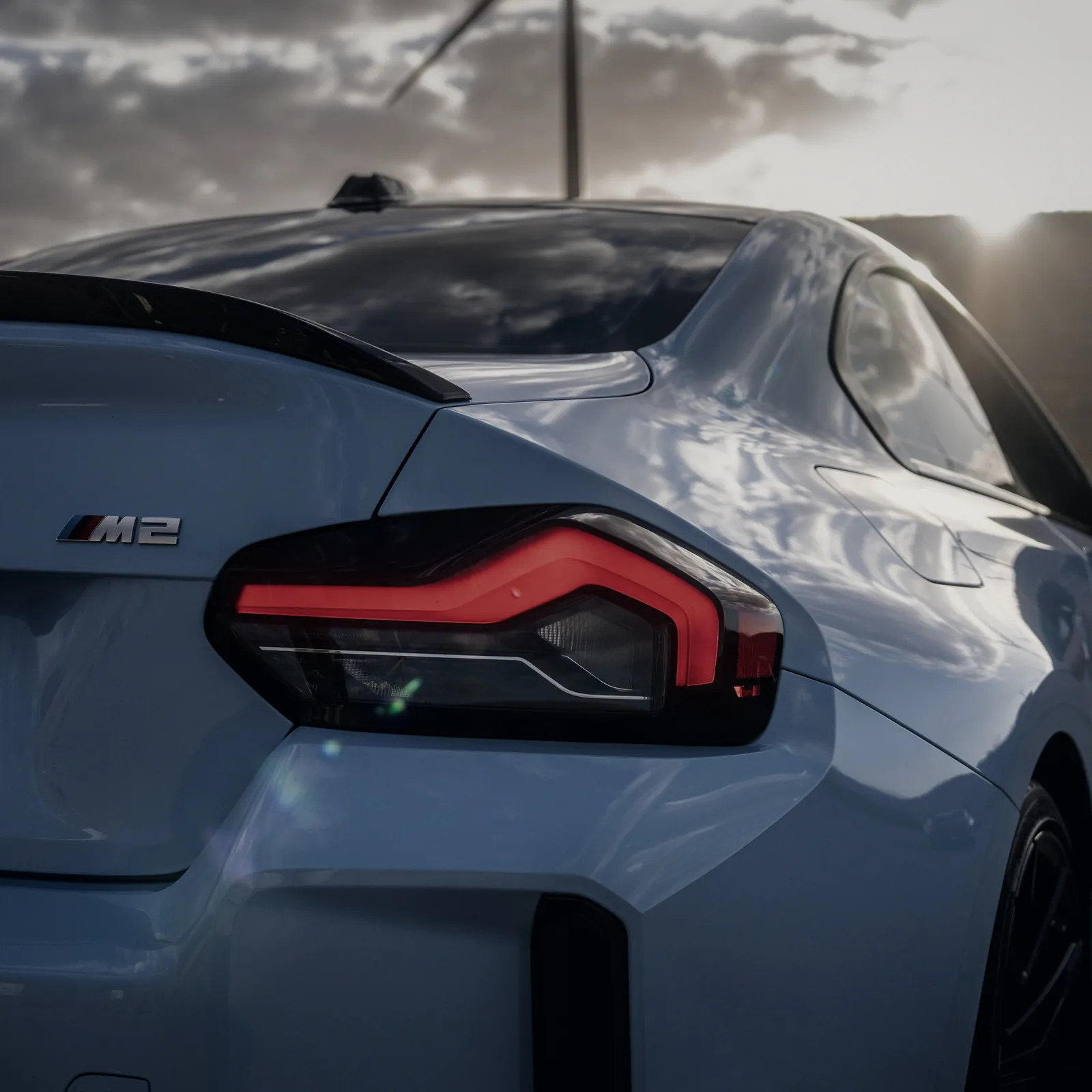 BMW M2 taillight and M2 badge